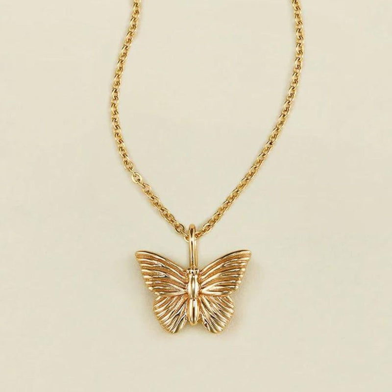 Made by Mary Gold Vermeil Butterfly Pendant Necklace