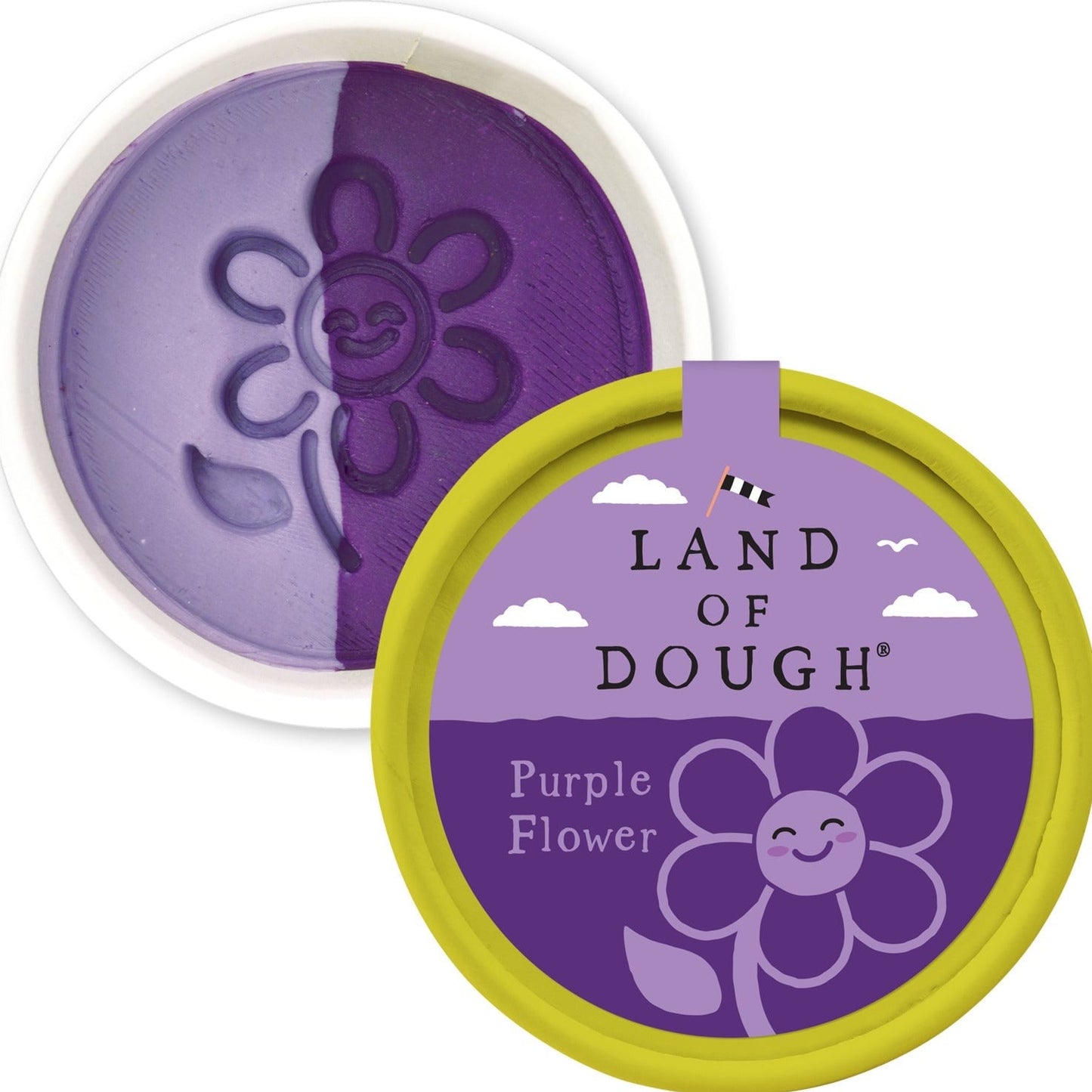 Land of Dough Mini Dough Cup - Purple Flower