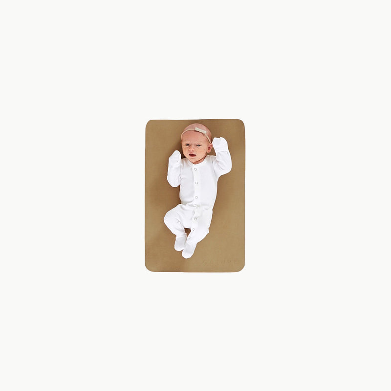Baby lies on Gathre Micro Mat - Camel