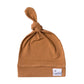 Copper Pearl Top Knot Hat - 0-4M - Camel