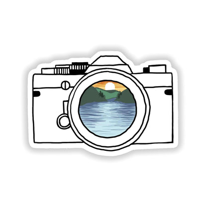 Big Moods Camera Nature Sticker - Multicolor Lens - White Background
