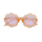 The Baby Cubby Kids' Flower Sunglasses - Clear Coral wit Pink Lenses