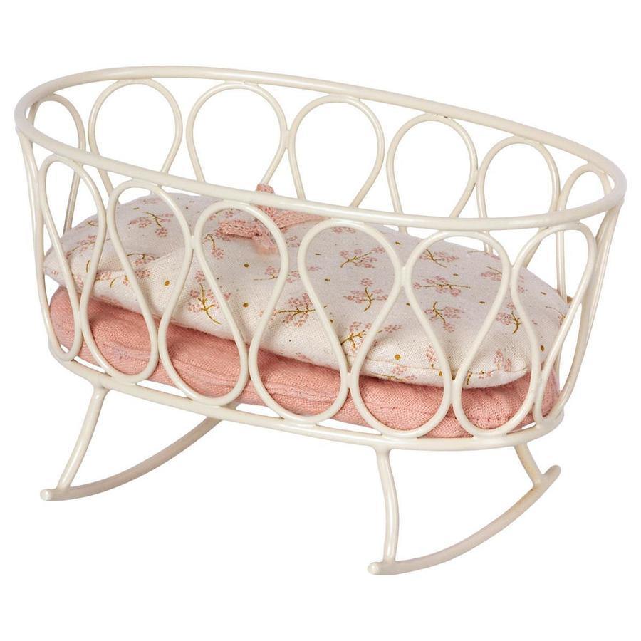 Maileg MY Size Cradle with Sleeping Bag - Rose