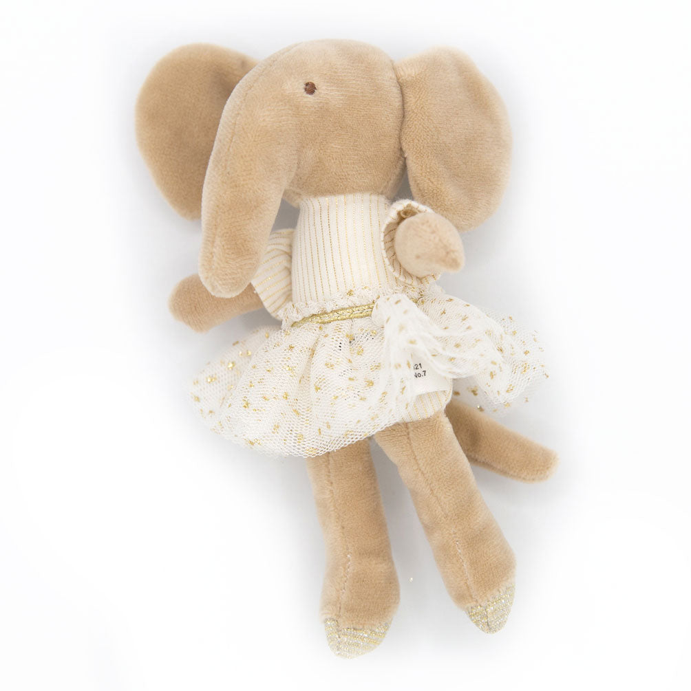 Creative Co-op Plush Ballerina Mini Animal Doll - Elephant