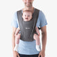 Dad wearing baby in Ergobaby Embrace Carrier - Heather Grey