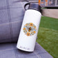 Big Moods Flowers and Bee Sticker on Water Bottle - Multicolor - White Background
