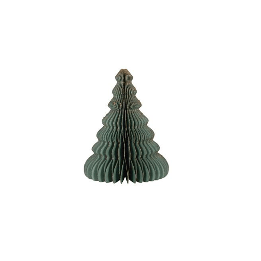 Creative Co-op Paper Tree with Gold Glitter - Mint Green