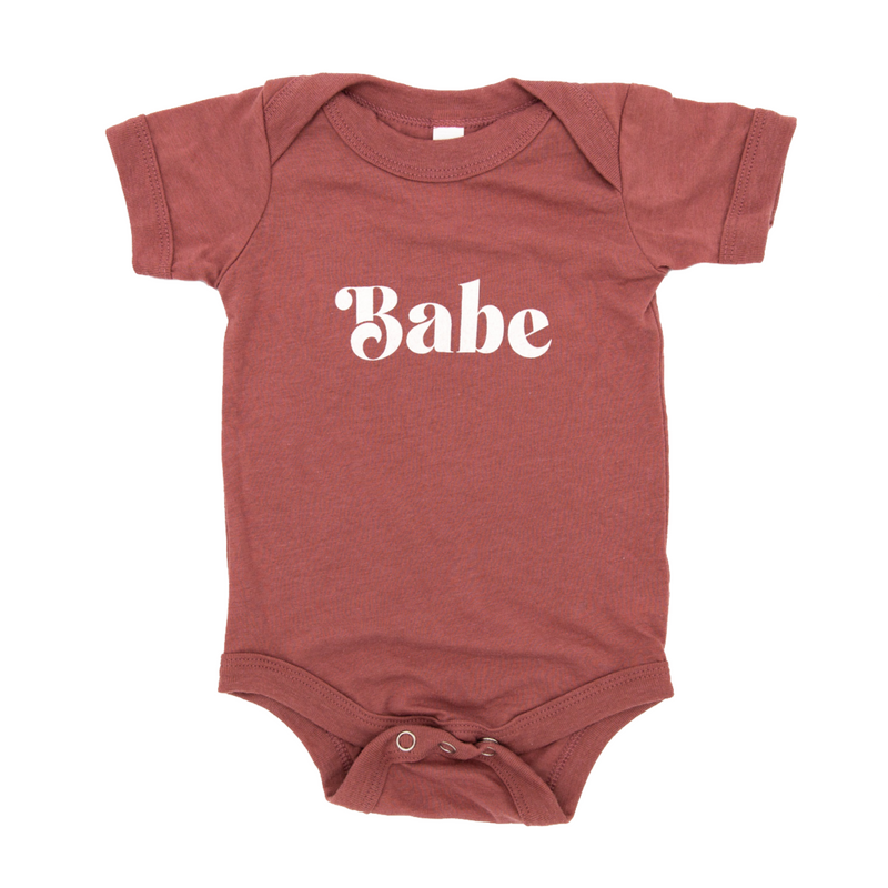 The Baby Cubby Babe Onesie - Dusty Pink