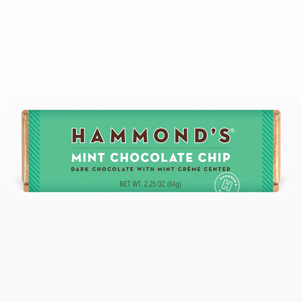 Hammond's Candies Dark Chocolate Candy Bar 2.25oz - Mint Chocolate Chip