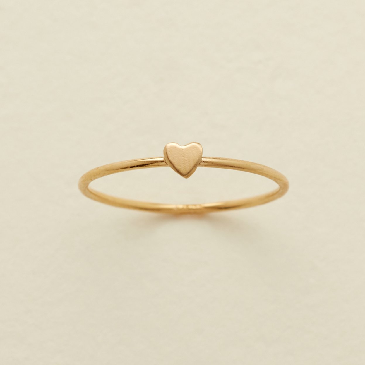 Made by Mary Gold Filled Heart Stacking Ring