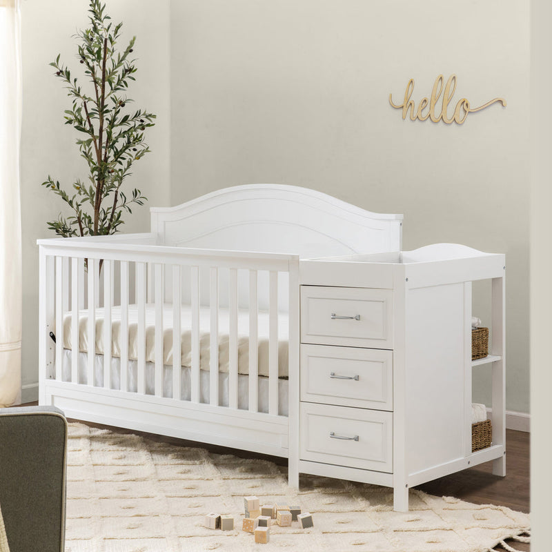 DaVinci Charlie 4-in-1 Convertible Crib and Changer Combo | The Baby Cubby DaVinci Charlie 4-in-1 Convertible Crib and Changer Combo | The Baby Cubby