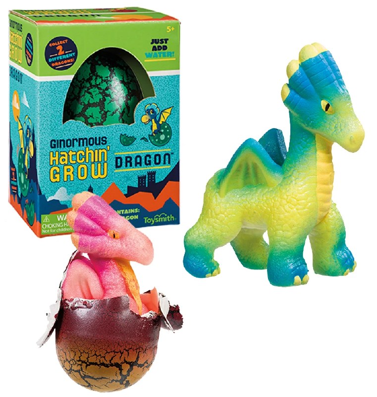 Toysmith Ginormous Hatchin' Grow - Green Dragon