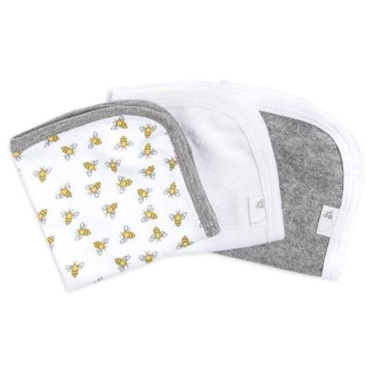 Burt's Bees 3-Pack Washcloth Set - Honey Bee Cloud