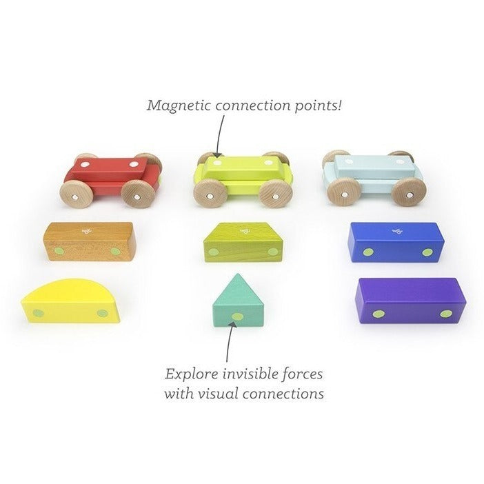 Tegu Magnetic Shape Train - Rainbow