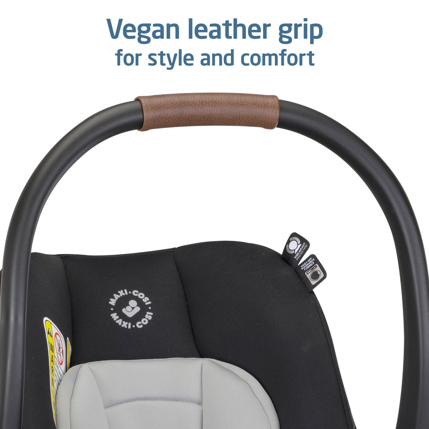 Maxi-Cosi Mico Luxe+ Infant Car Seat vegan leather grip