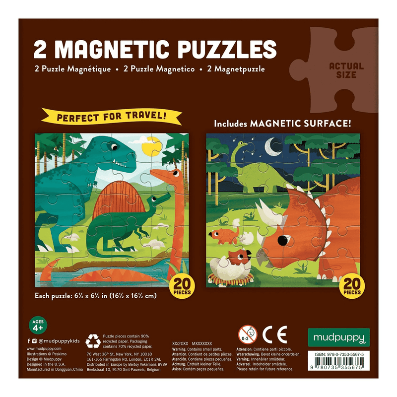 Mudpuppy Magnetic Puzzle - Mighty Dinosaur