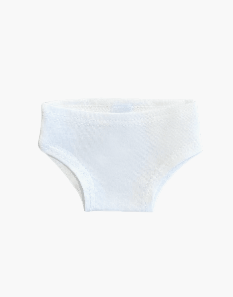 Minikane Doll Clothing - Cotton Panties - White