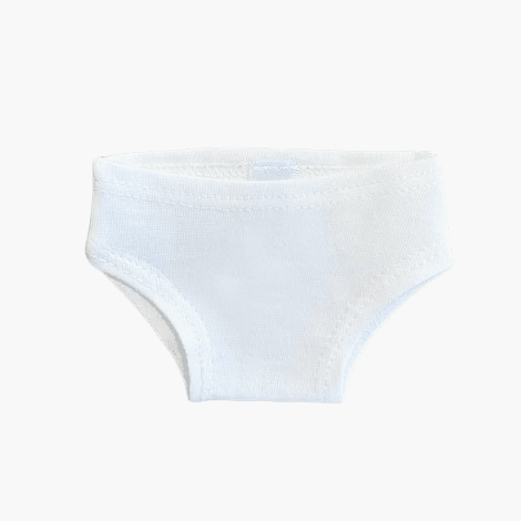 Minikane Doll Clothing - Cotton Panties - White