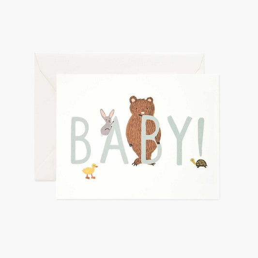 Rifle Paper Co Mint Baby Card