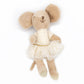Creative Co-op Plush Ballerina Mini Animal Doll - Mouse
