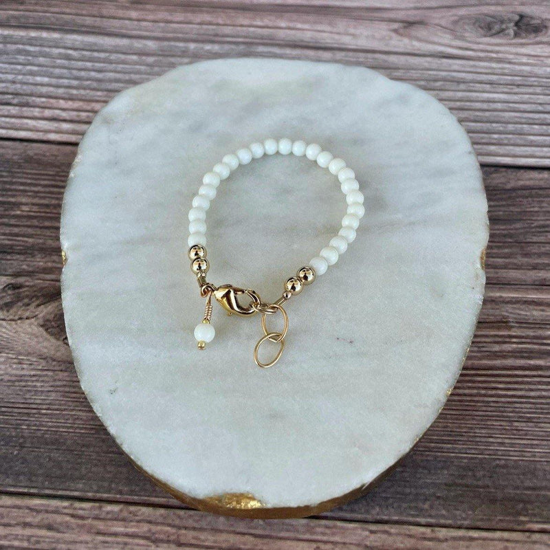Quill and Goose 14K Gold Filled Bracelet - Ivory