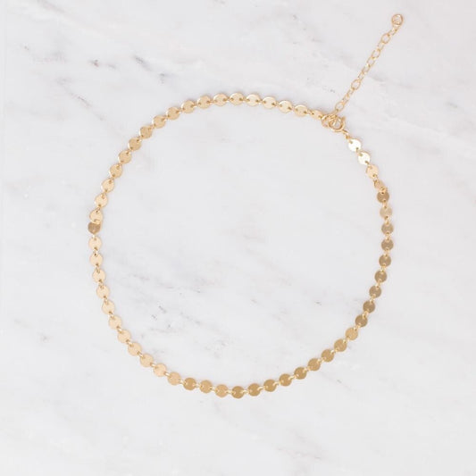 Made by Mary Gold Filled Poppy Choker Necklace