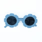 The Baby Cubby Kids' Flower Sunglasses - Powder Blue with Grey Lenses