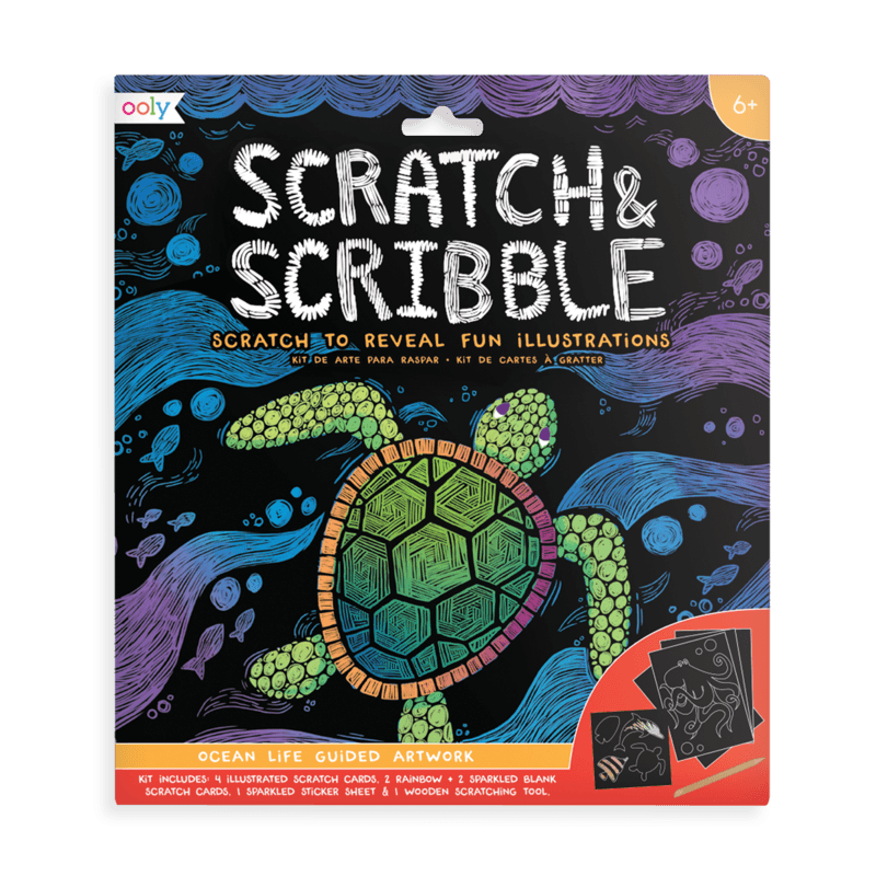OOLY Scratch and Scribble Pad - Ocean Life