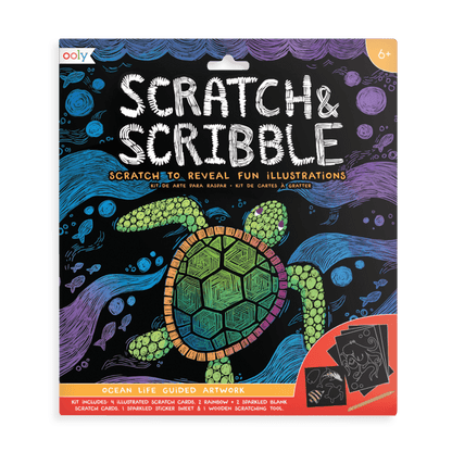 OOLY Scratch and Scribble Pad - Ocean Life