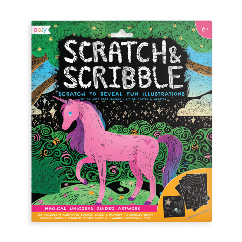 OOLY Scratch and Scribble Pad - Magical Unicorns