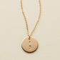 Made by Mary Gold Filled Semicolon 1/2" Disc Necklace