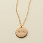 Made by Mary Gold Filled Sis 3/8" Disc Necklace
