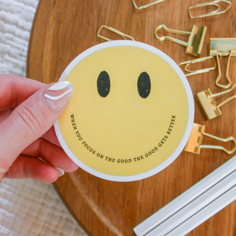 Lemon Milk Paper Co Smiley Face Sticker