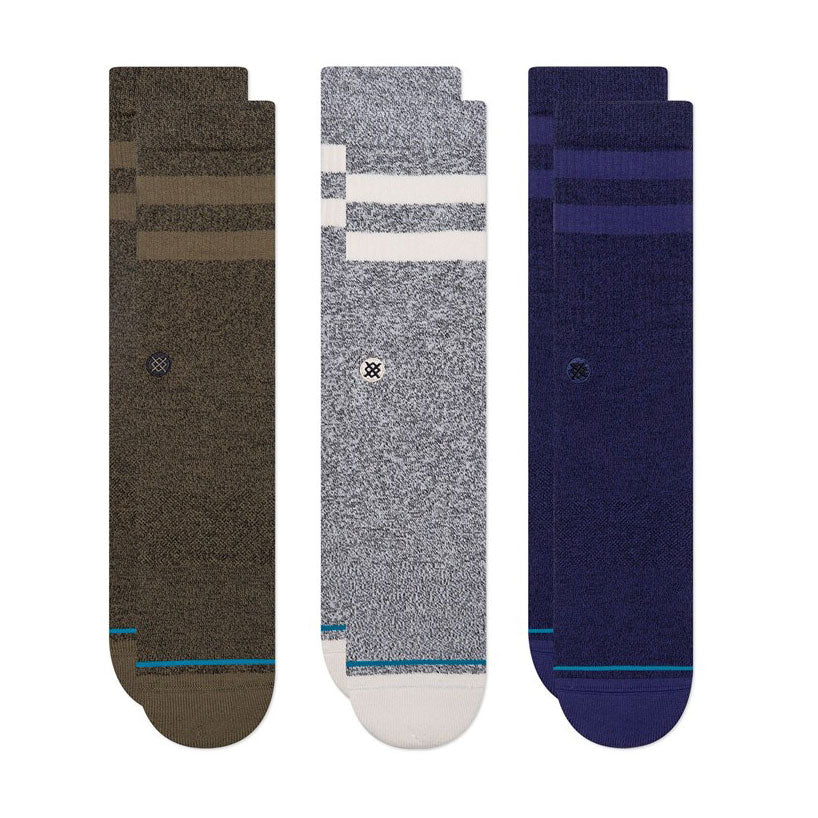 Stance Adult Crew Socks - The Joven 3 Pack - Grey
