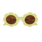 The Baby Cubby Kids' Flower Sunglasses - Sunshine with Brown Lenses