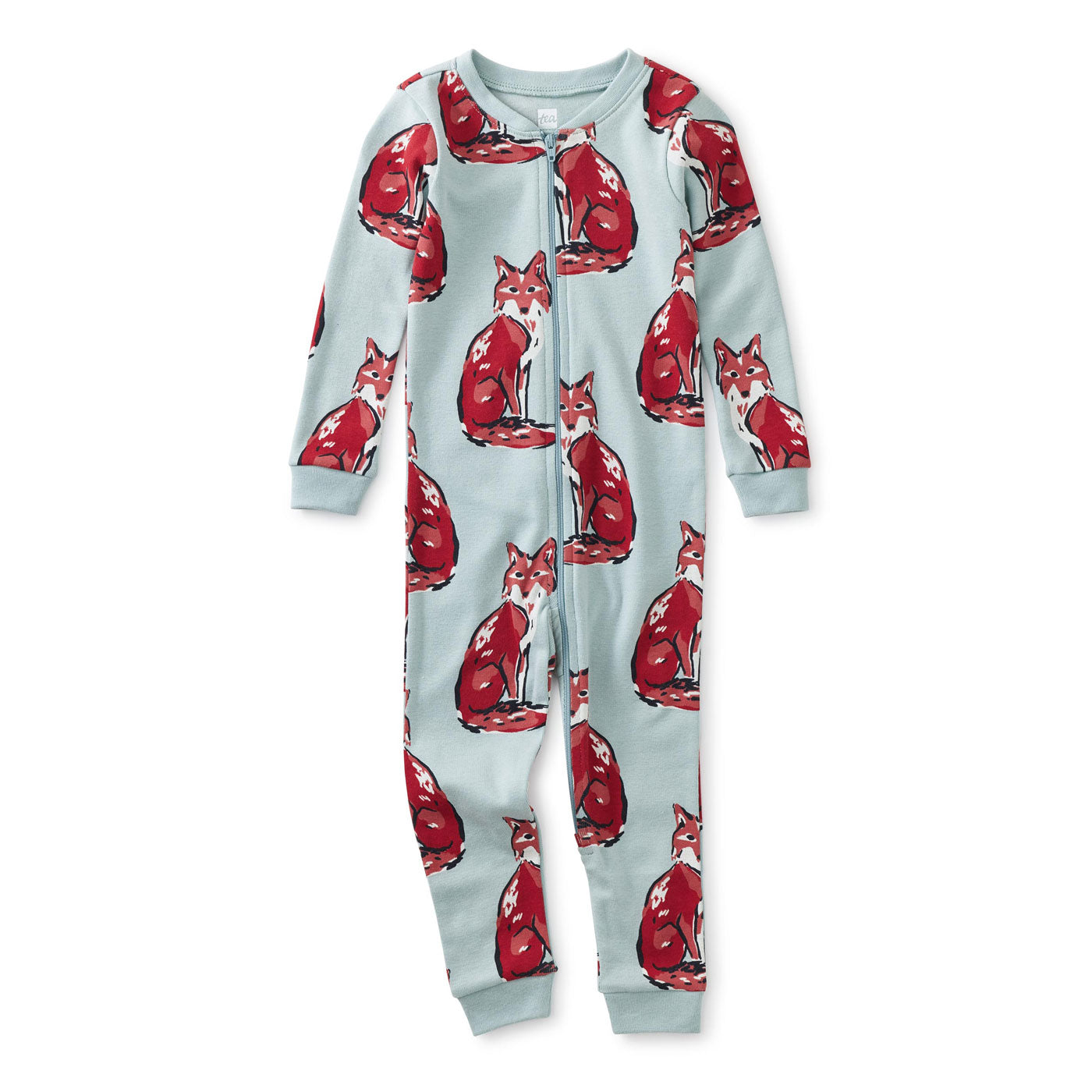 Tea Collection Sleep Tight Baby Pajamas - Painted Foxes 