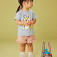 Little girl wears Tea Collection Ruffle Hem Shorts - Cameo Pink