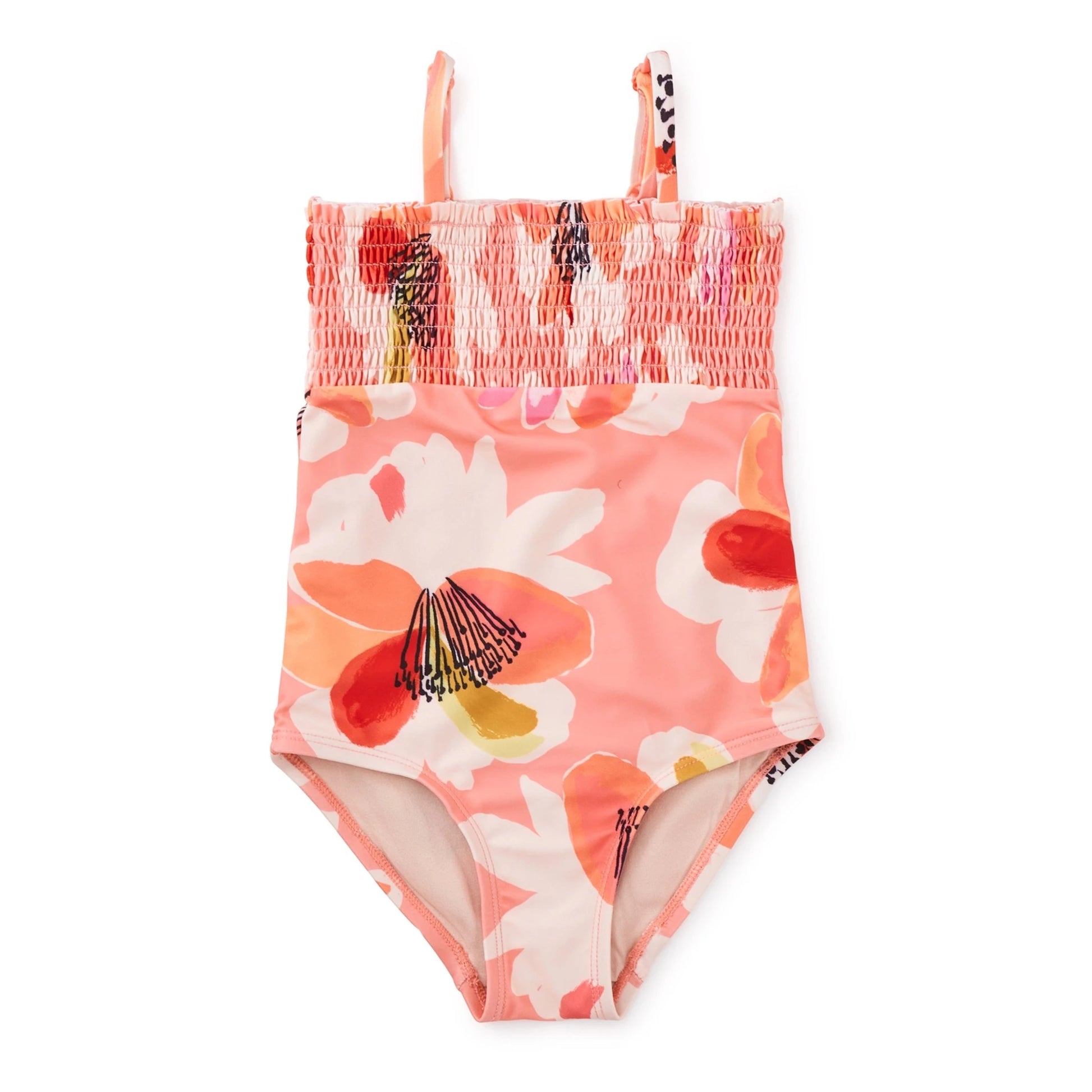 Tea Collection Smocked One-Piece Swimsuit - Floral Burst 