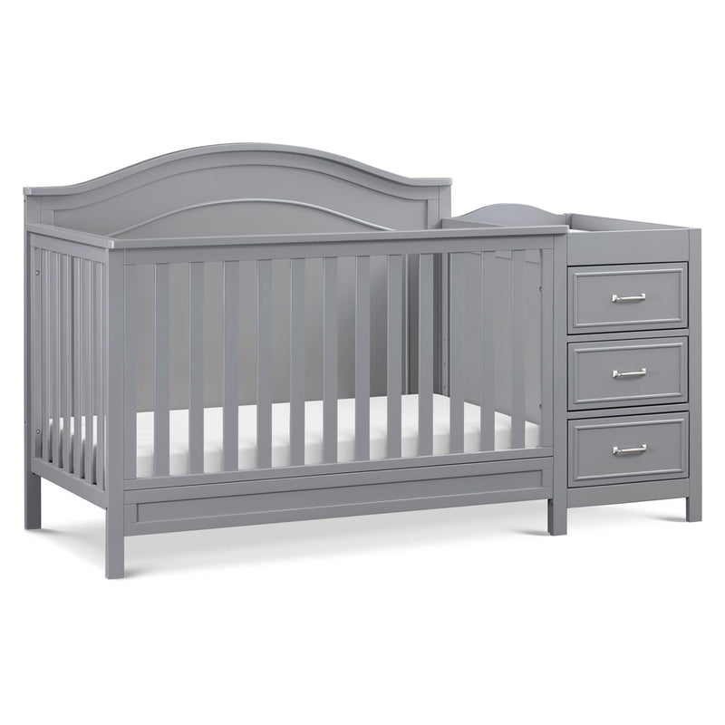DaVinci Charlie 4-in-1 Convertible Crib and Changer Combo - Grey