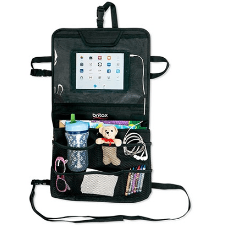 Britax View-N-Go Backseat Organizer with Items Organized in it