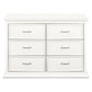 Namesake Foothill-Louis 6-Drawer Dresser - Warm White