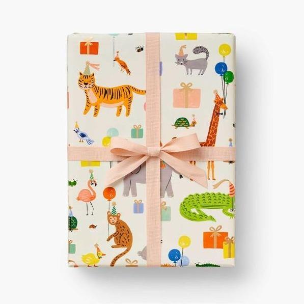 Rifle Paper Co Continuous Wrapping Roll - Party Animals
