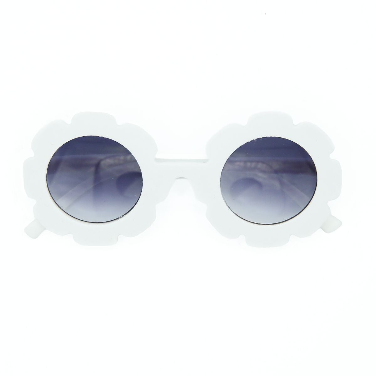 The Baby Cubby Kids' Flower Sunglasses - White with Grey Lenses