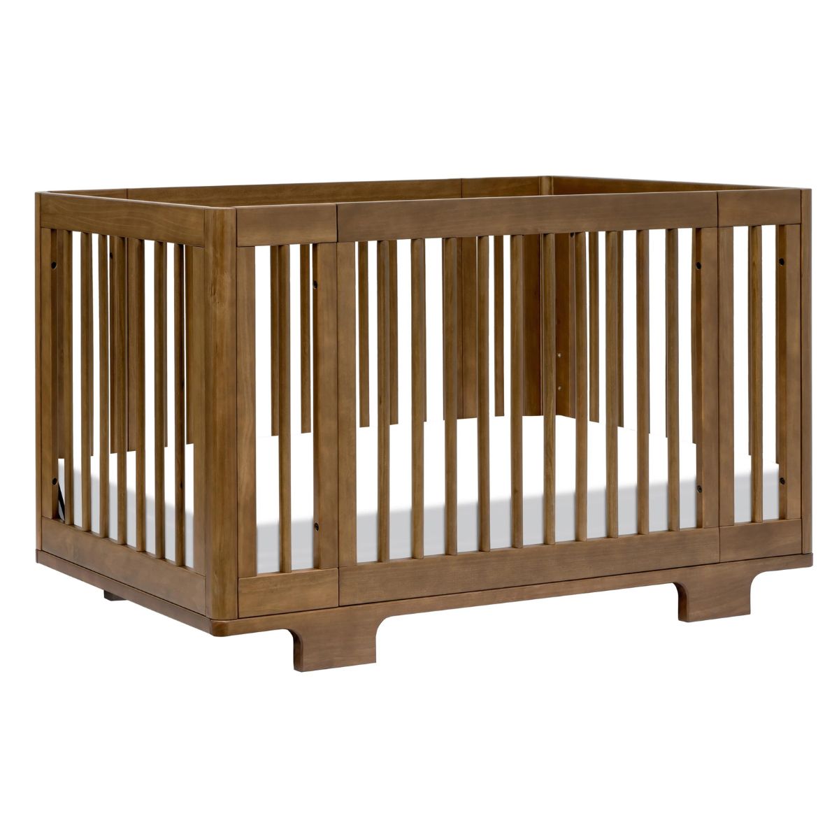 Babyletto Yuzu 8-in-1 Convertible Crib with All-Stages Conversion Kits - Natural Walnut