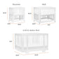 Babyletto Yuzu 8-in-1 Convertible Crib with All-Stages Conversion Kits - white